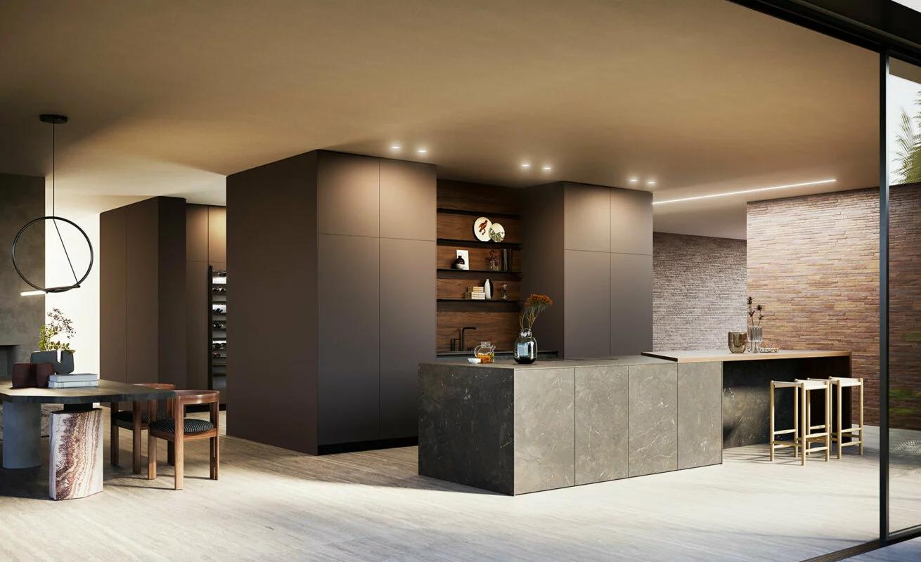 Moodboard 5 - Brown material 1 - Doimo Cucine